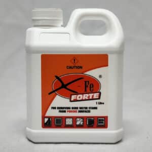 X-Fe Forte bore water stain remover of iron and rust stains for porous surfaces