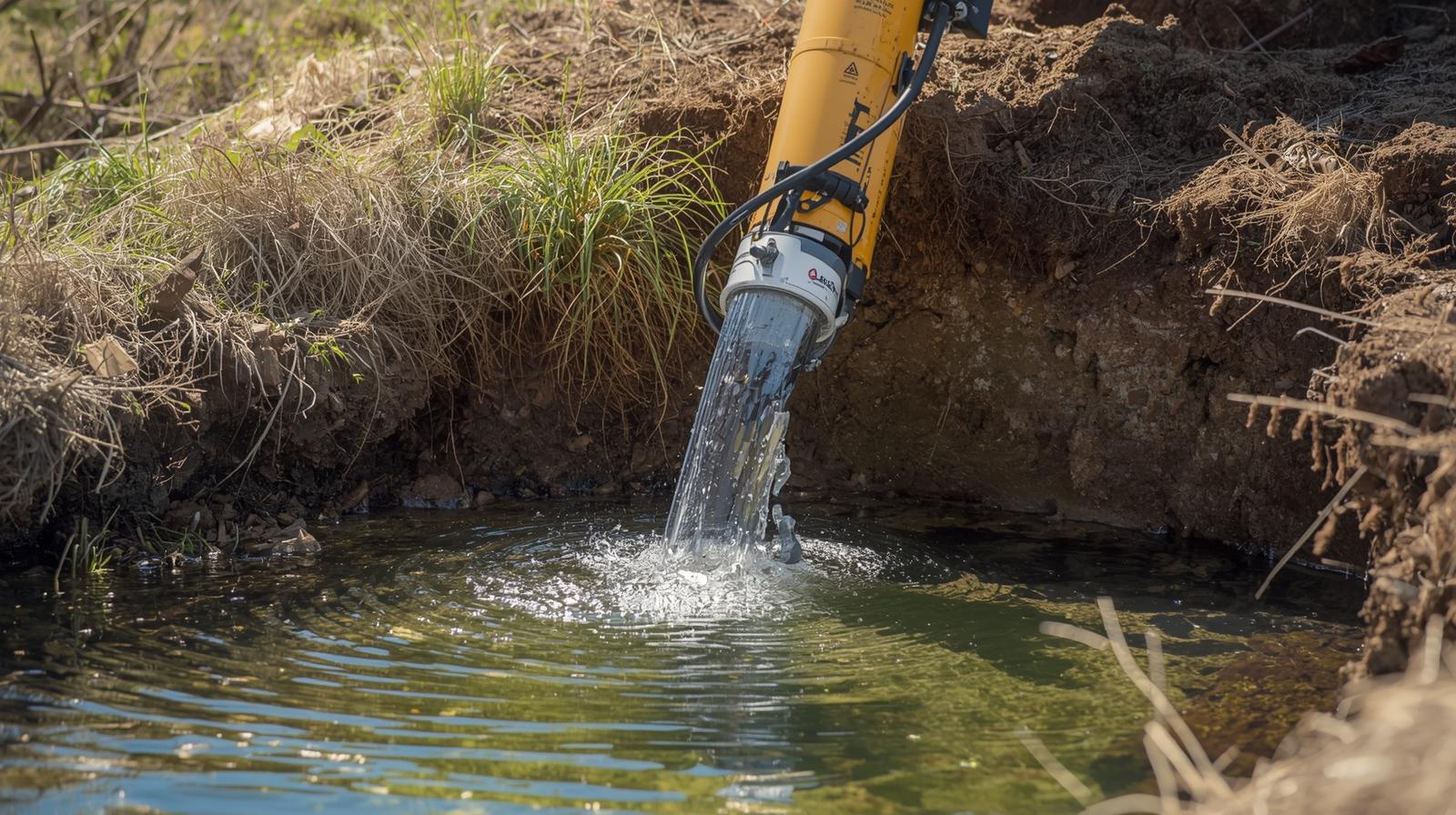 Professional water bore cleaning service with Clearbore products maintaining clean water supply